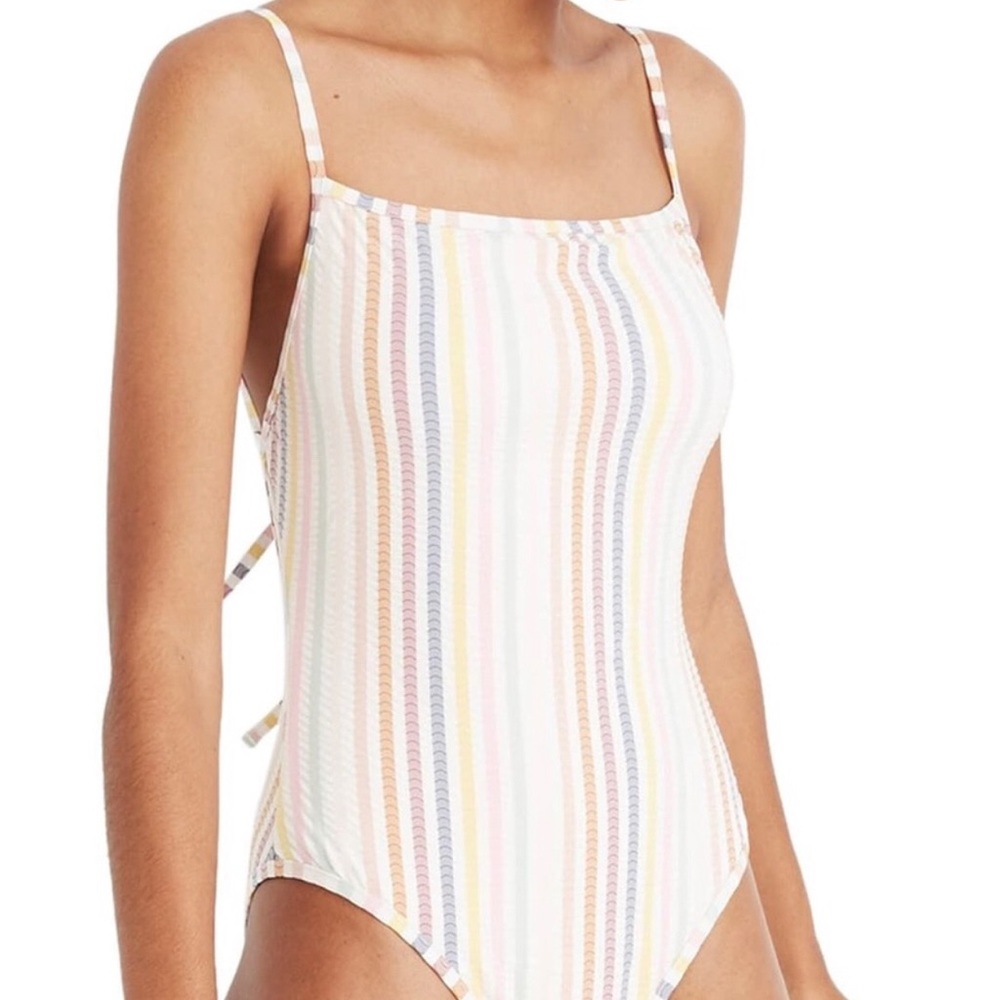 Madewell Seersucker Bathing Suit